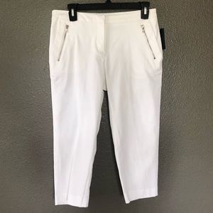 White Cropped Pants